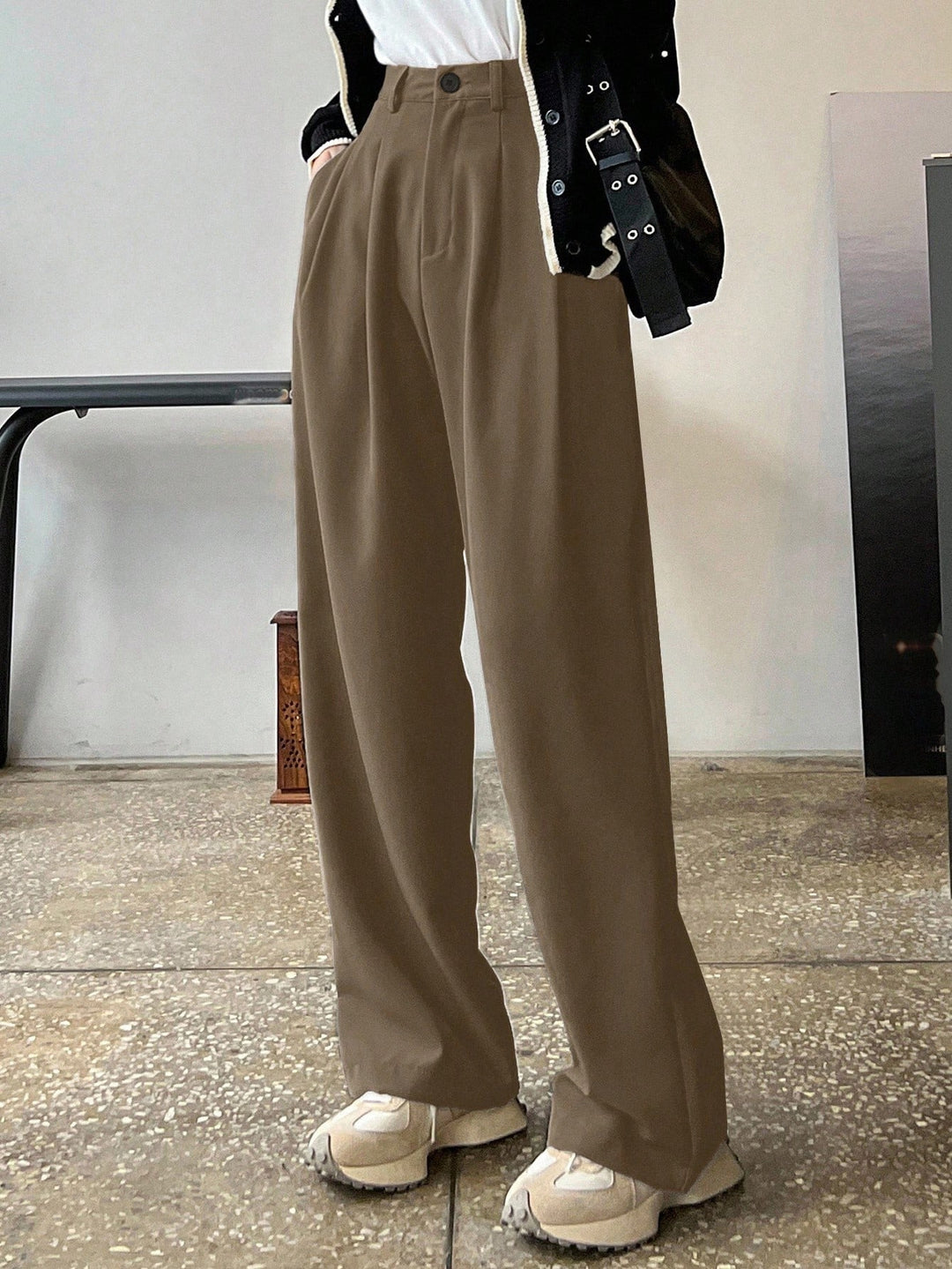 SHEIN nadrág, khaki