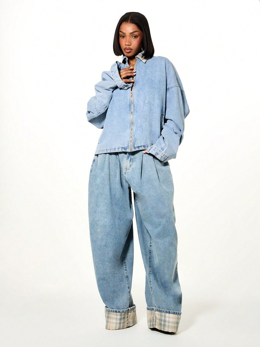 Jeans SHEIN, albastru