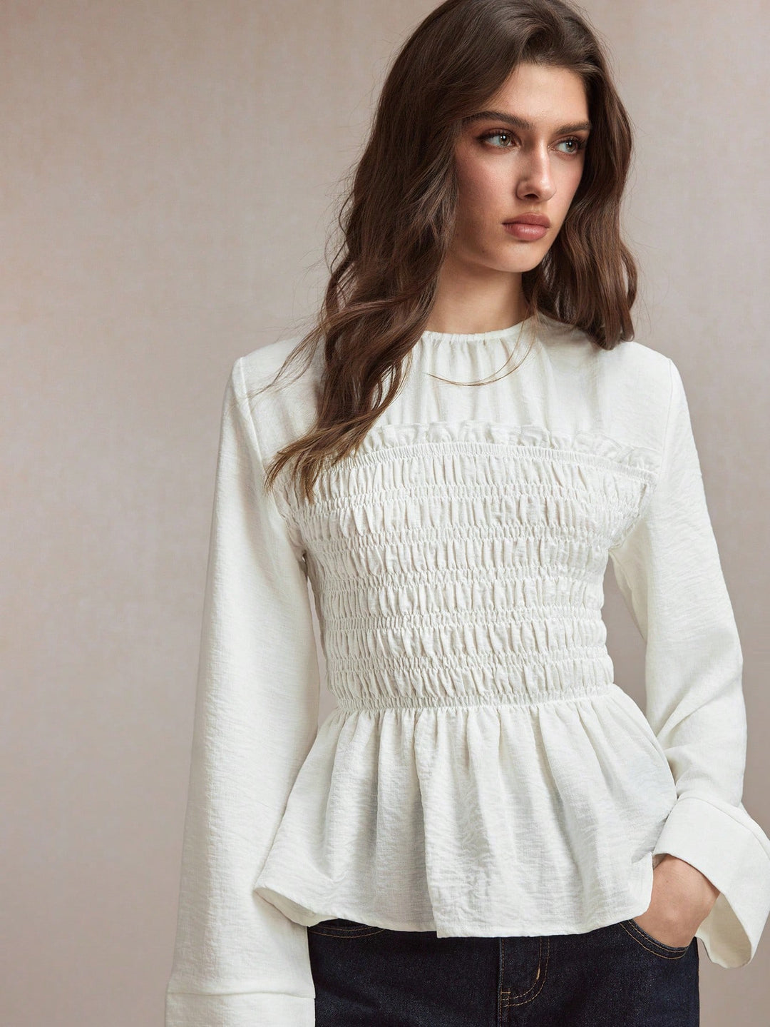 Top SHEIN, bej