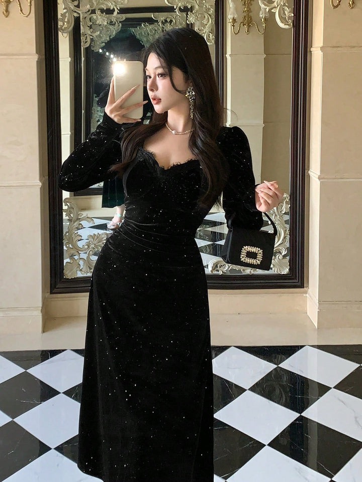 Rochie midi SHEIN, negru