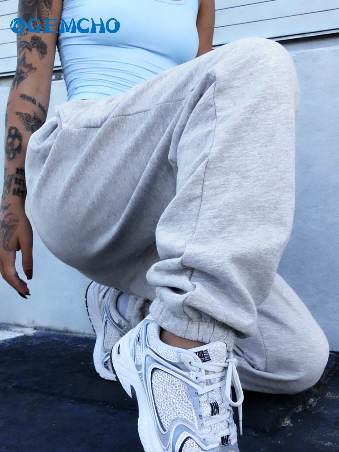 Pantaloni SHEIN, gri