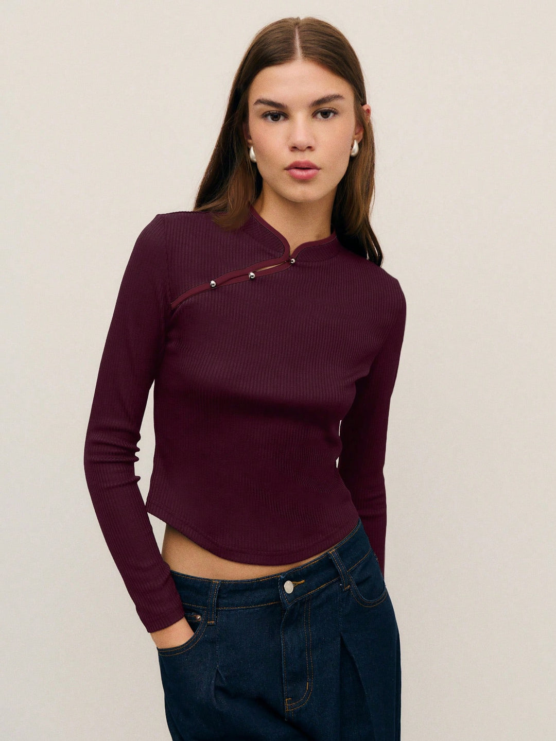 Top SHEIN, vișiniu