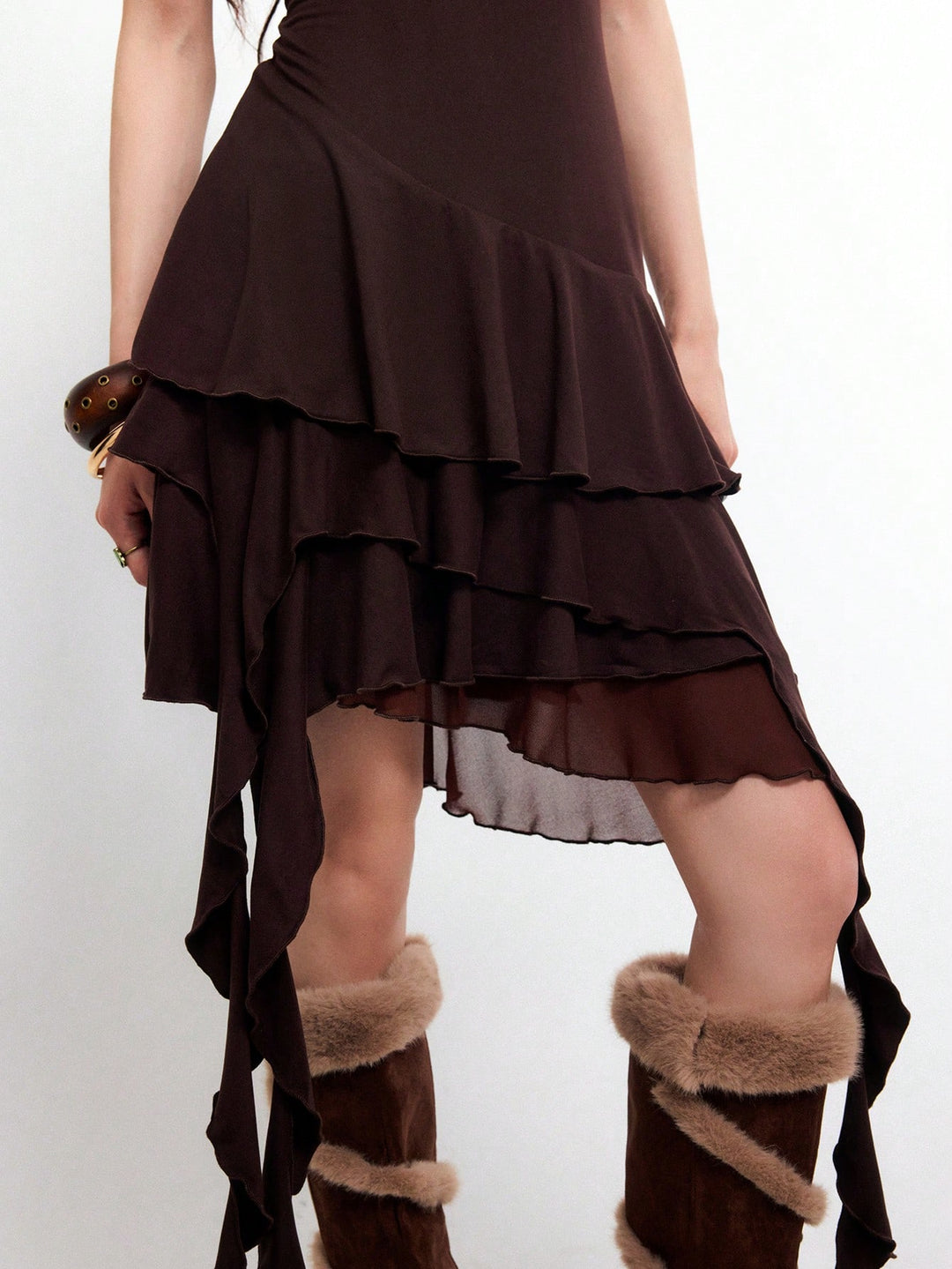 Rochie mini SHEIN, maro