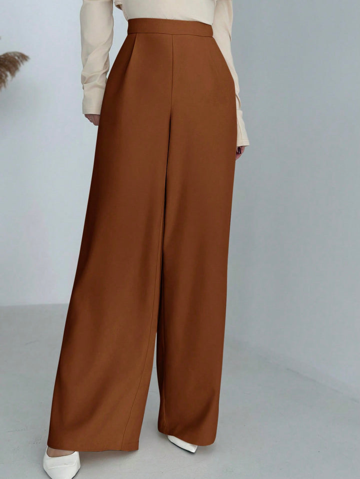 Pantaloni SHEIN, maro