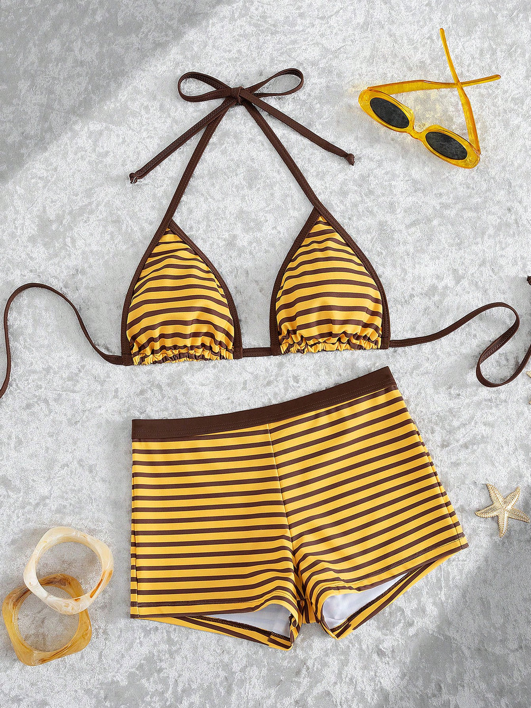 Set bikini SHEIN, galben