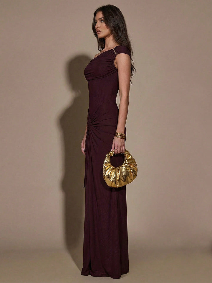 Rochie maxi SHEIN, maro