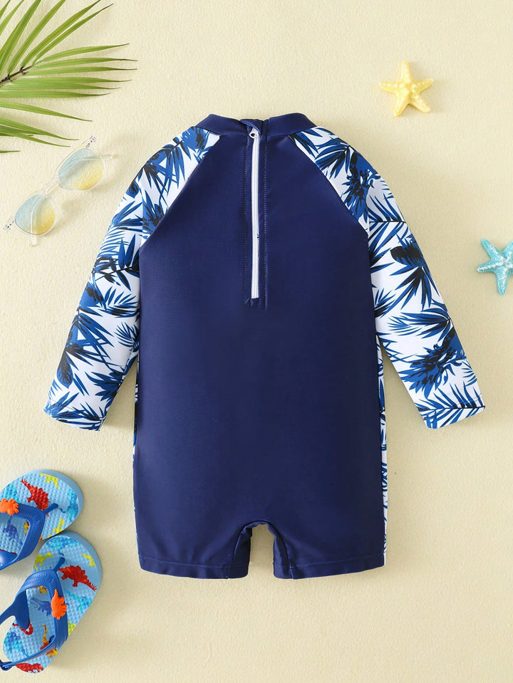 Costum de baie întreg SHEIN, albastru