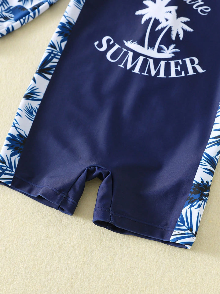 Costum de baie întreg SHEIN, albastru