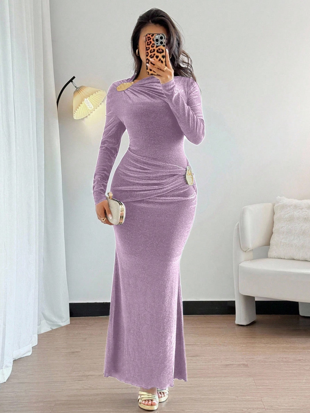 SHEIN hosszú ruha, lila