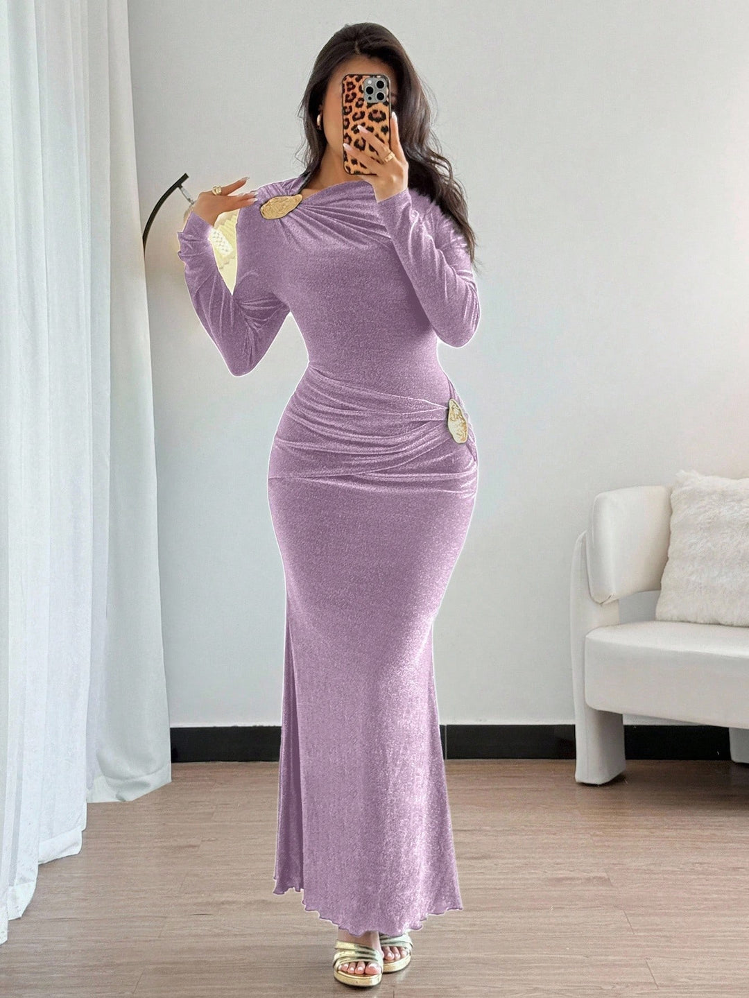 SHEIN hosszú ruha, lila