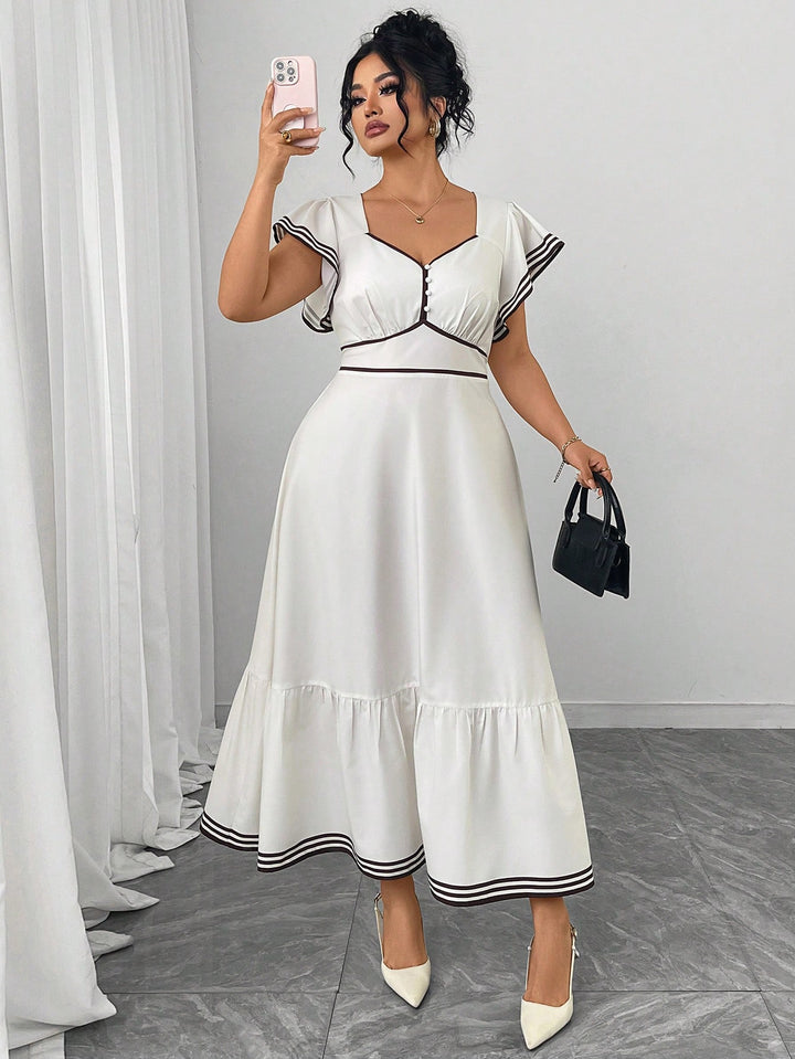 Rochie midi SHEIN, alb