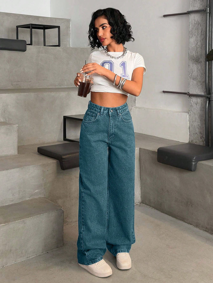 Jeans SHEIN, albastru