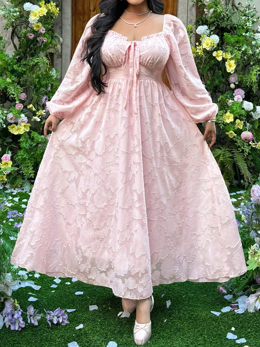 Rochie maxi SHEIN, roz