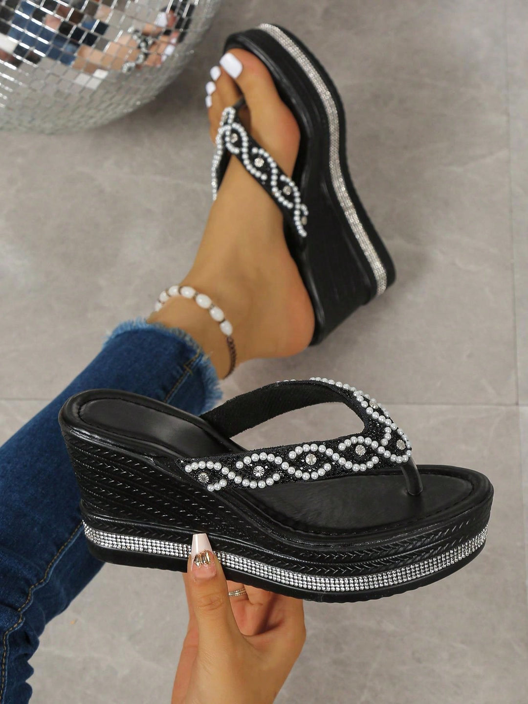 Sandale SHEIN, negru