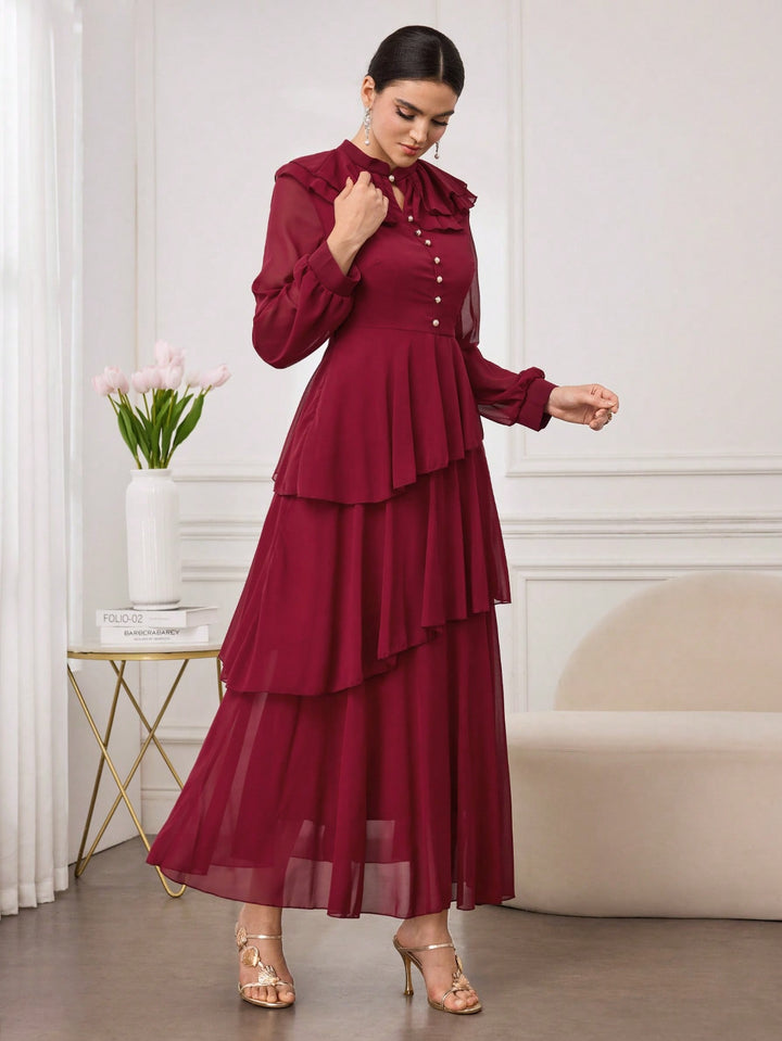 Rochie maxi SHEIN, vișiniu