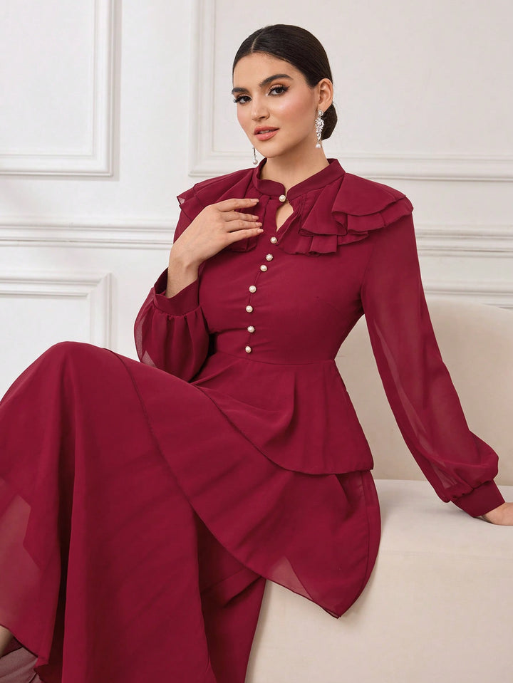 Rochie maxi SHEIN, vișiniu
