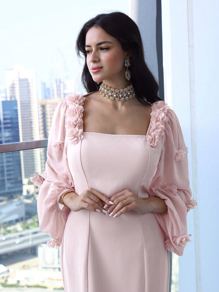 Rochie maxi SHEIN, roz