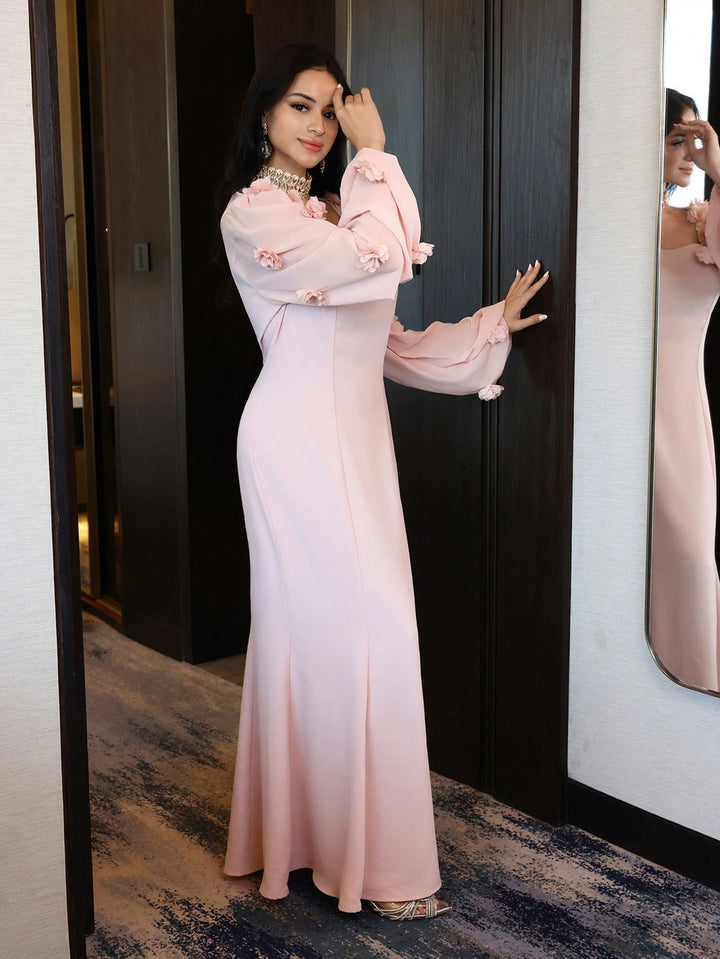 Rochie maxi SHEIN, roz