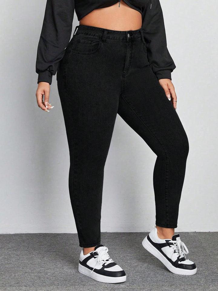Jeans SHEIN, negru