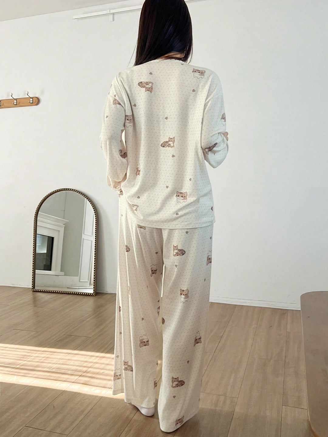 Pijama SHEIN, portocaliu