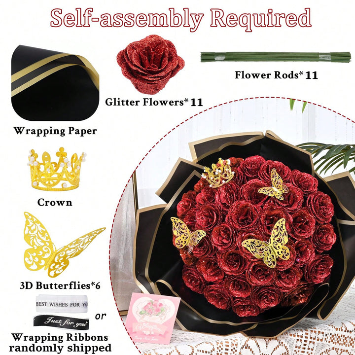 Floari artificiale SHEIN, mix culori