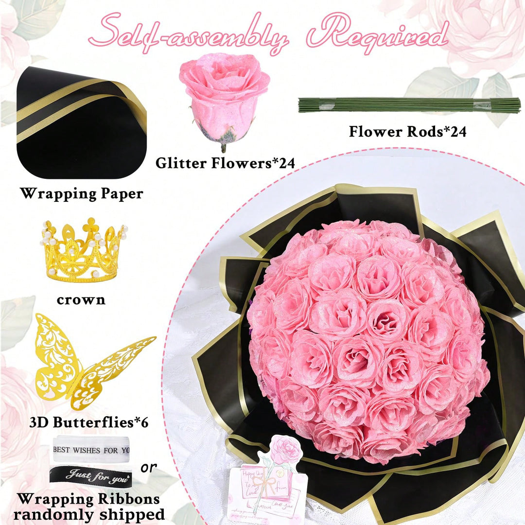 Floari artificiale SHEIN, mix culori