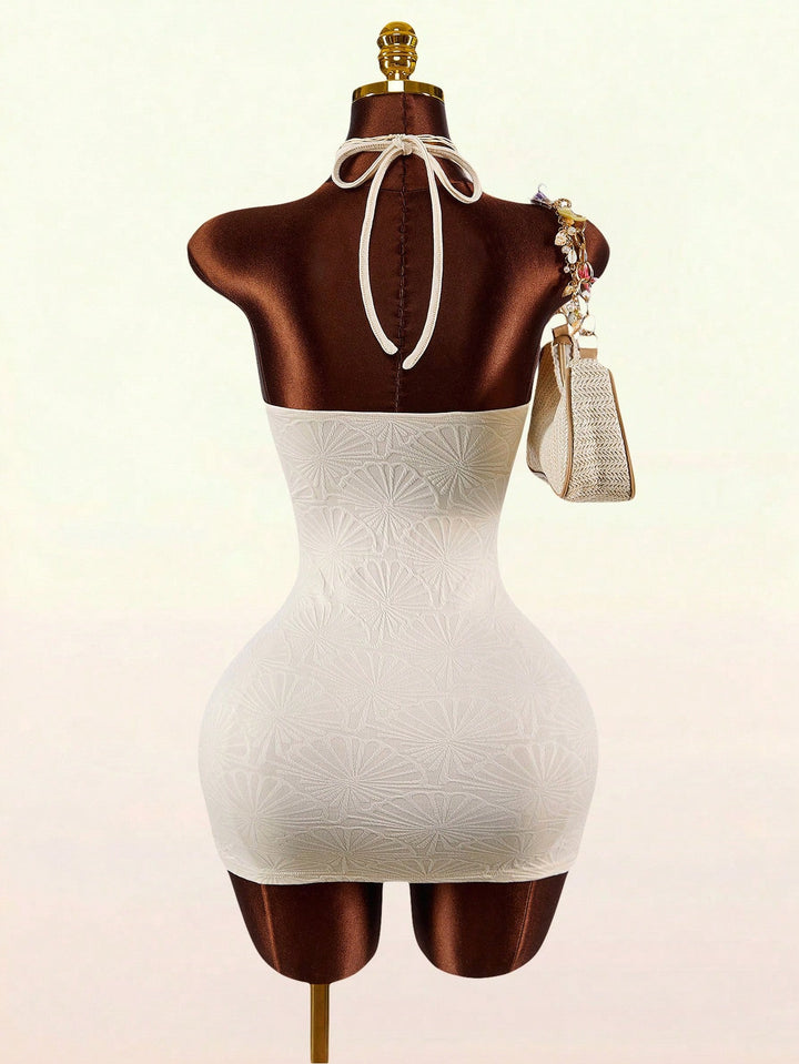Rochie mini SHEIN, bej