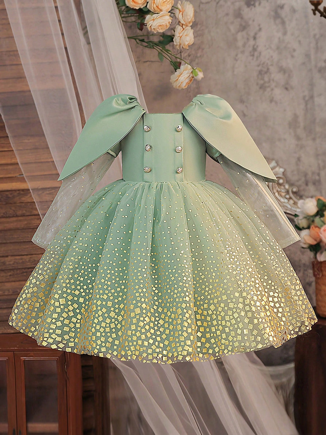 Rochie bal SHEIN, verde