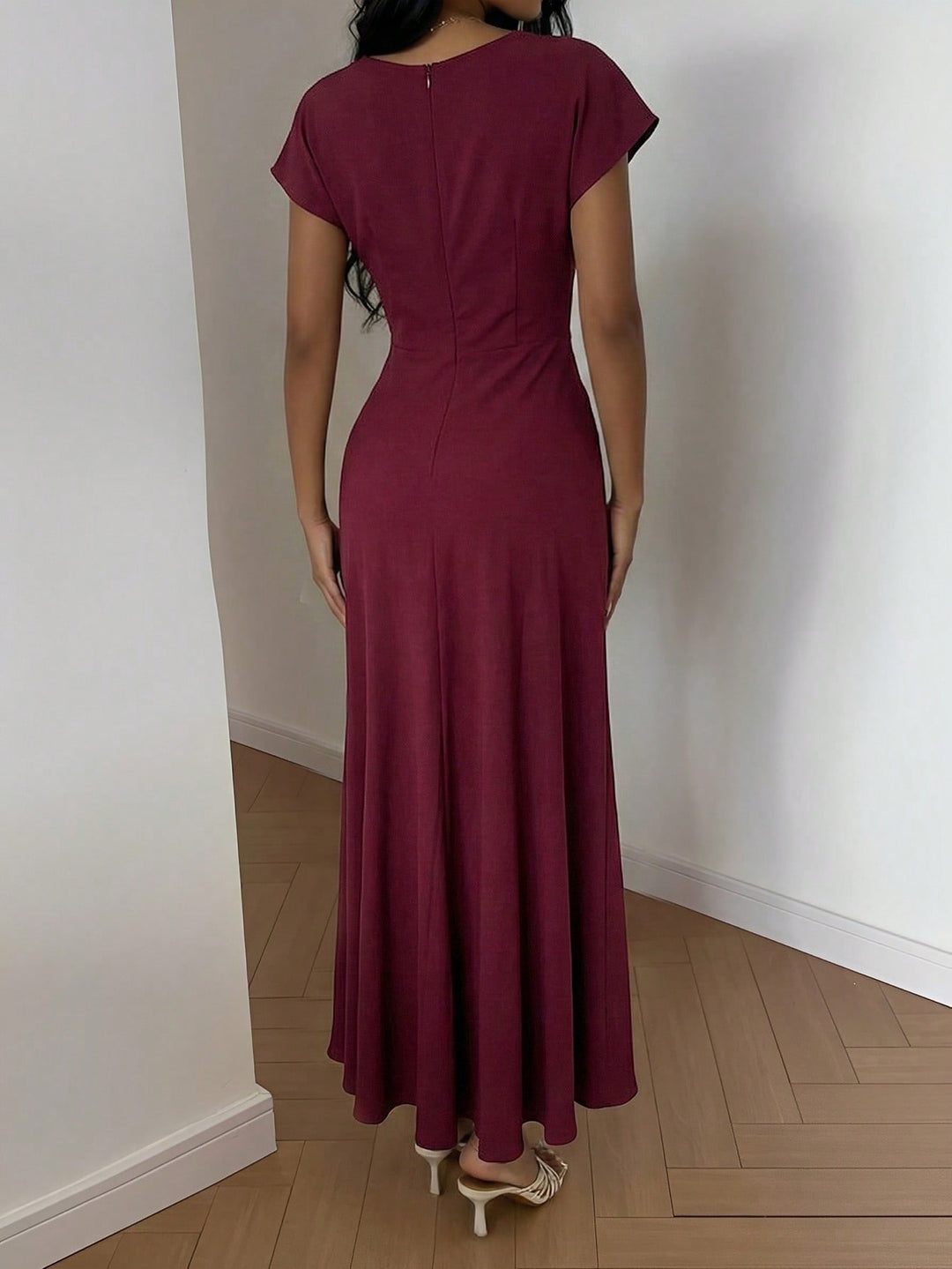 SHEIN, bordó midiruha