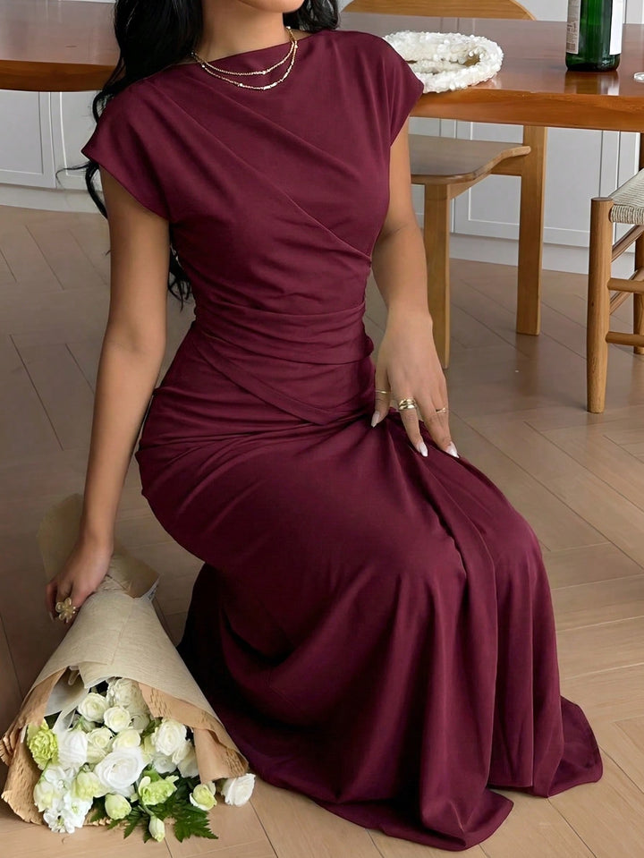 SHEIN, bordó midiruha