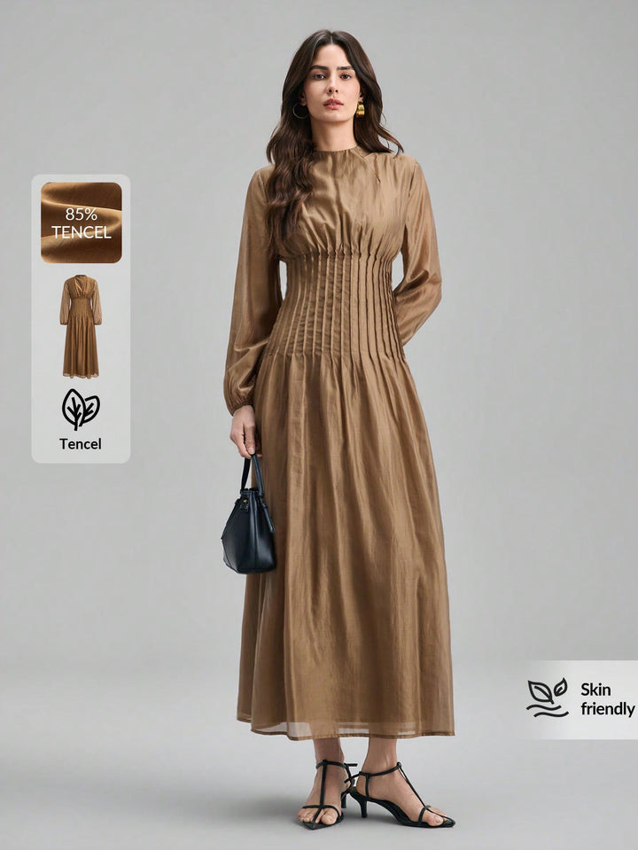 Rochie maxi SHEIN, maro