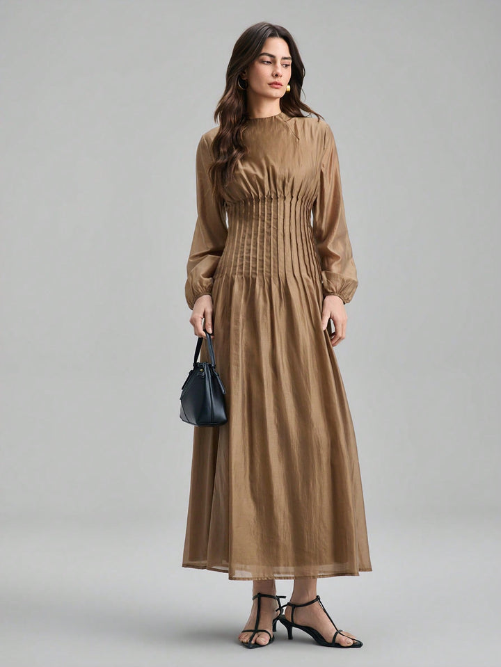 Rochie maxi SHEIN, maro