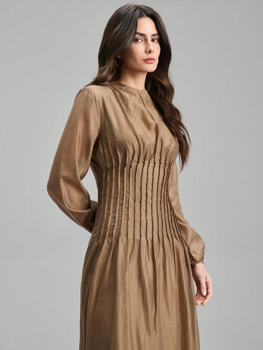 Rochie maxi SHEIN, maro