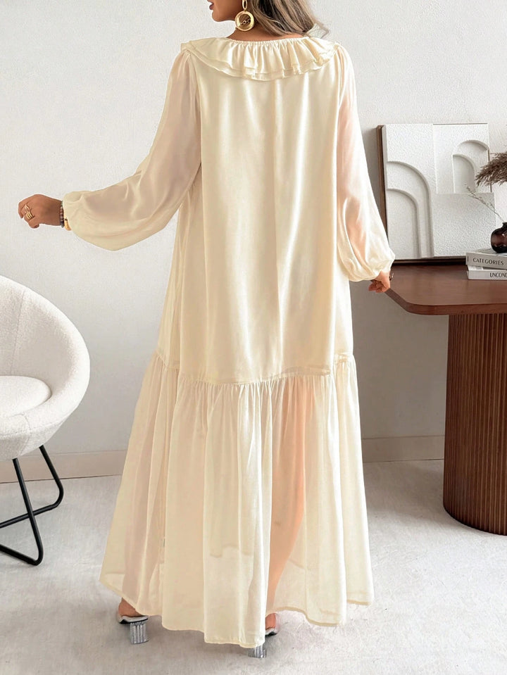 Rochie maxi SHEIN, crem