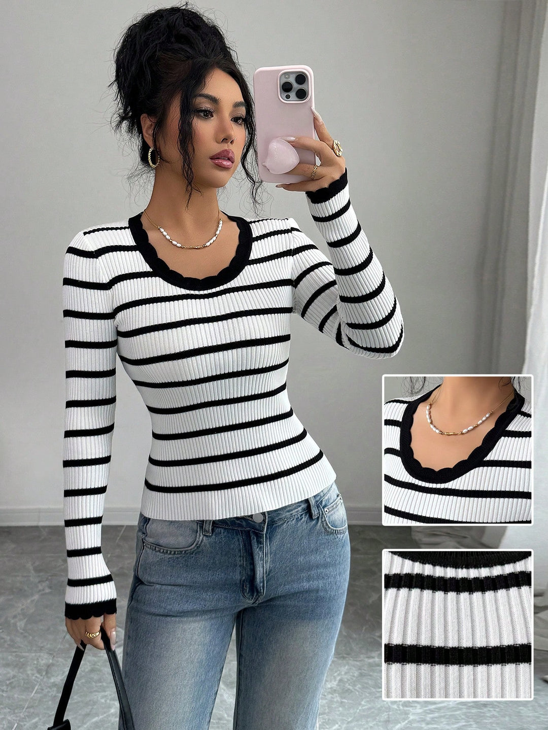 Pulover SHEIN, negru