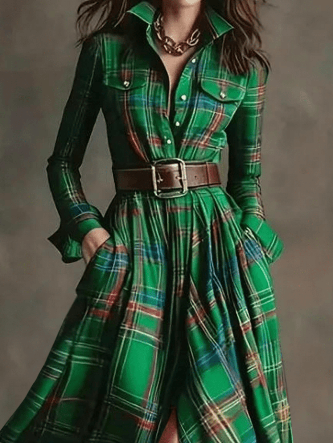 Rochie maxi SHEIN, verde