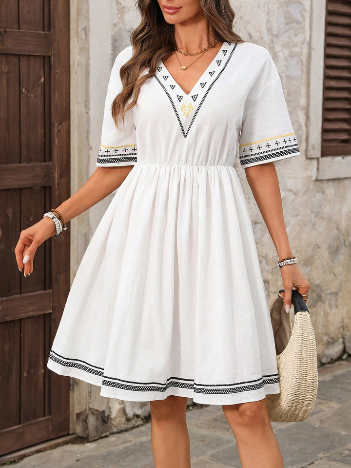 Rochie scurtă SHEIN, alb