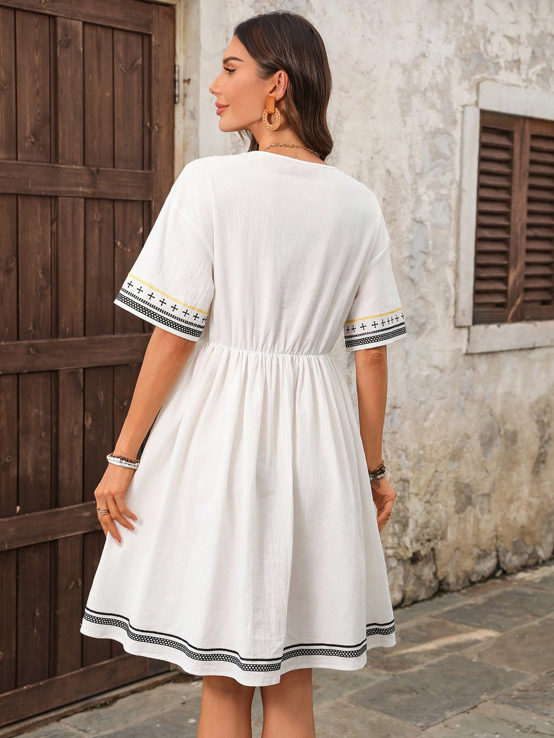 Rochie scurtă SHEIN, alb