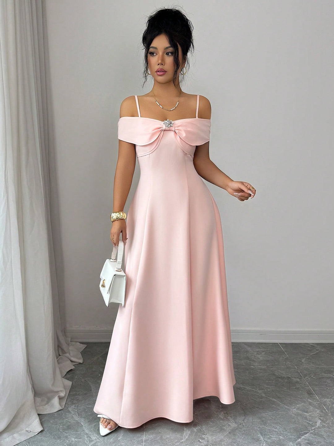Rochie maxi SHEIN, roz