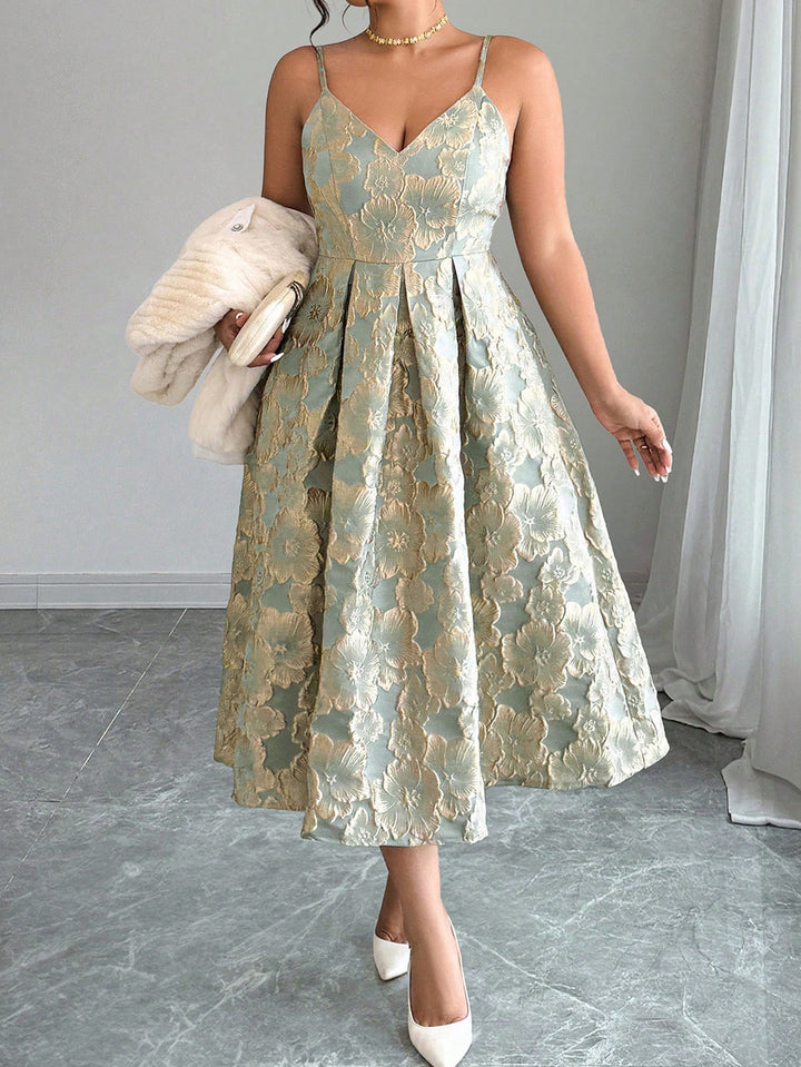 Rochie midi SHEIN, verde