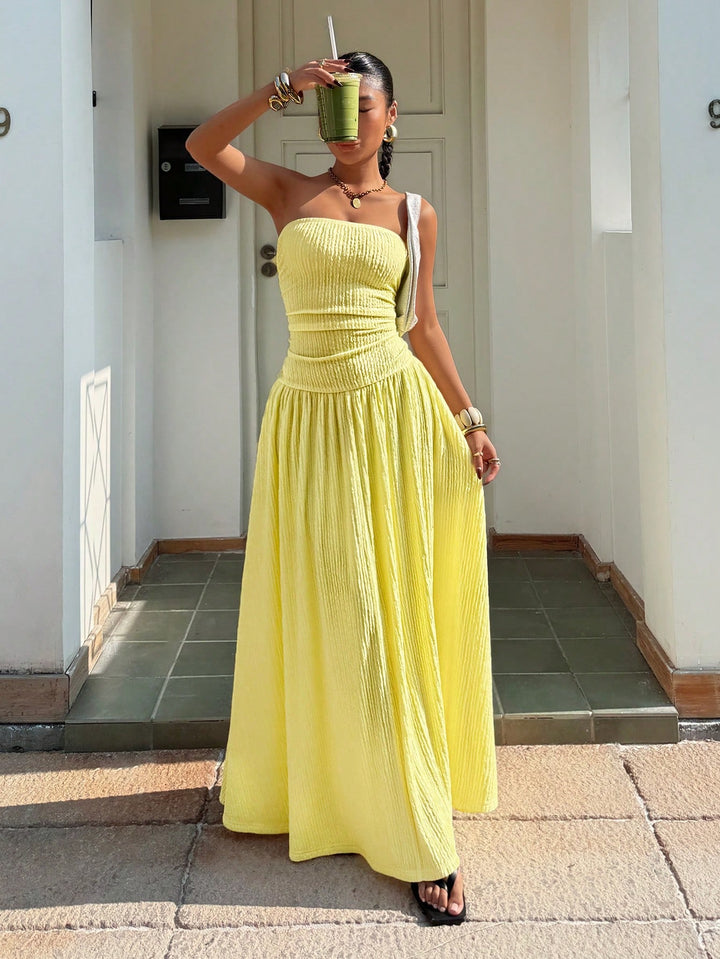 Rochie maxi SHEIN, galben