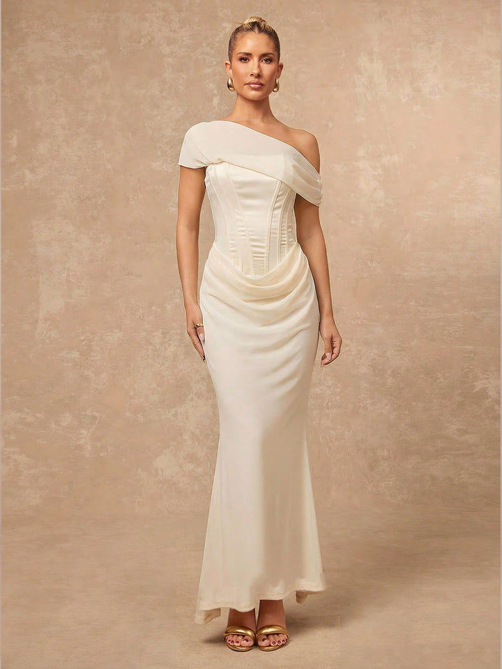SHEIN maxi ruha, bézs