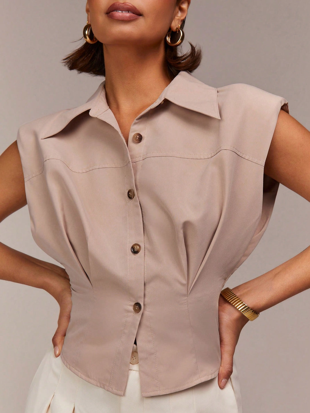 Ujjatlan SHEIN ing, khaki