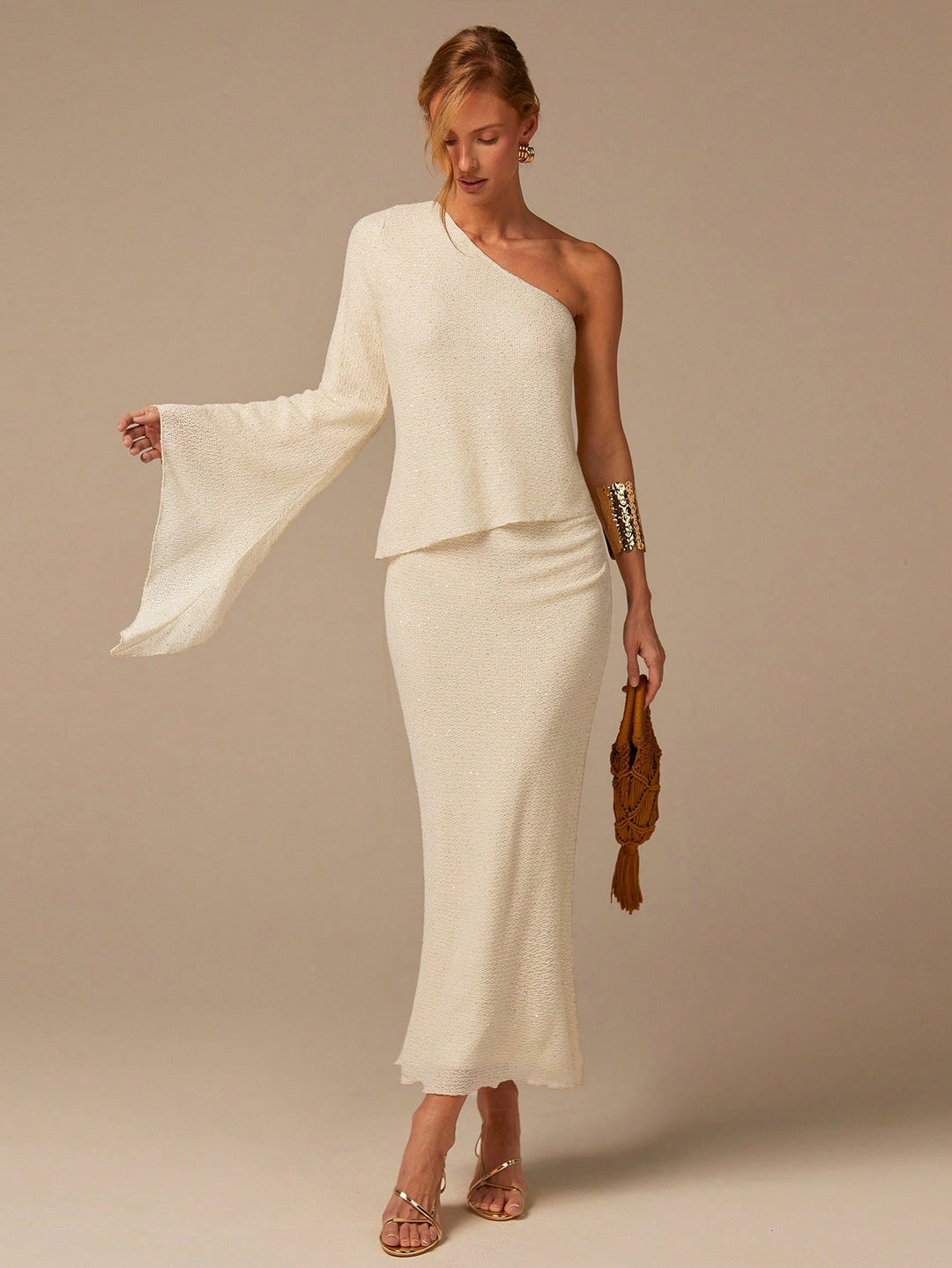 Rochie maxi SHEIN, portocaliu