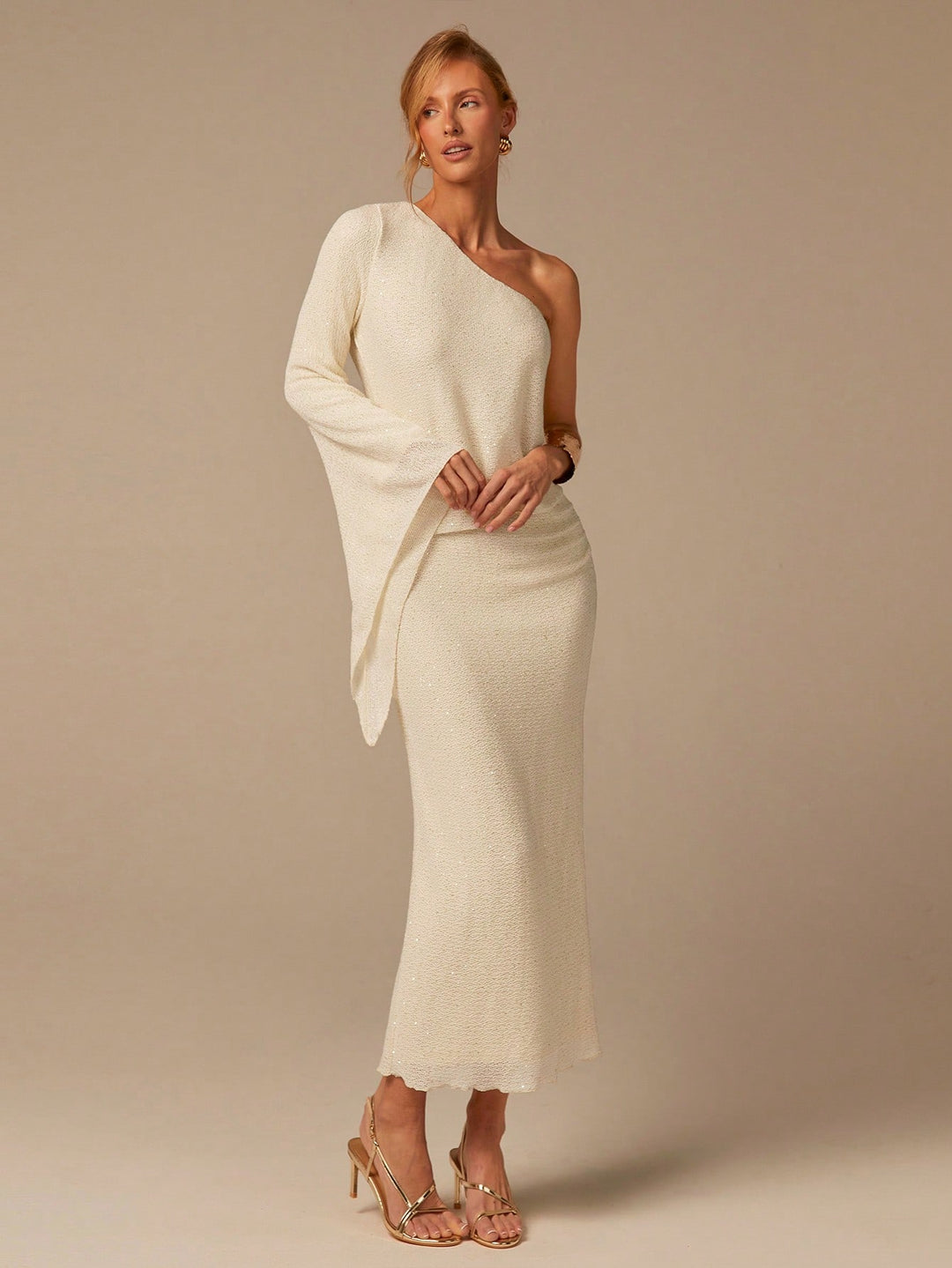 Rochie maxi SHEIN, portocaliu