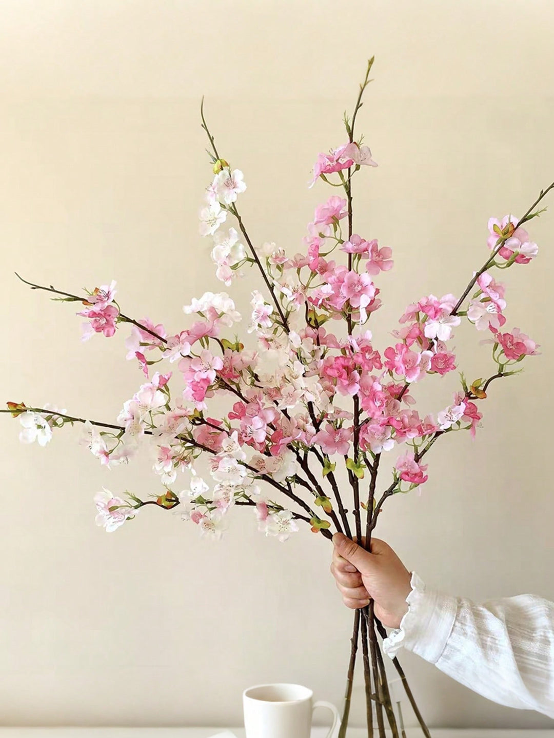 Floari artificiale SHEIN, mix culori