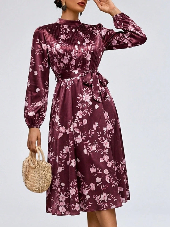 SHEIN bordó midiruha