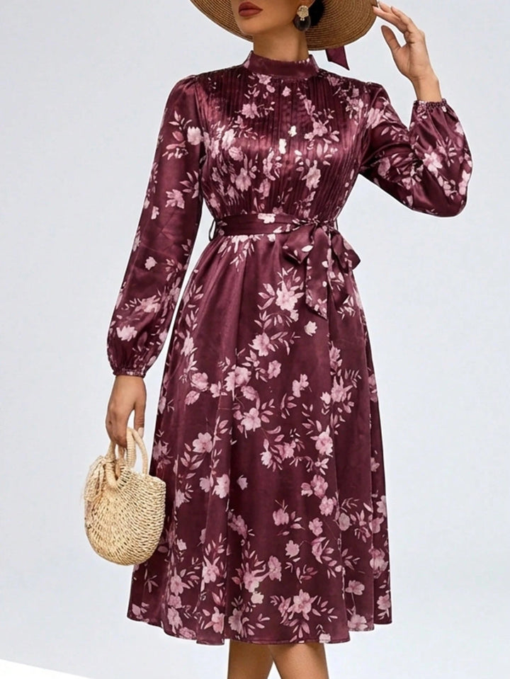 SHEIN bordó midiruha
