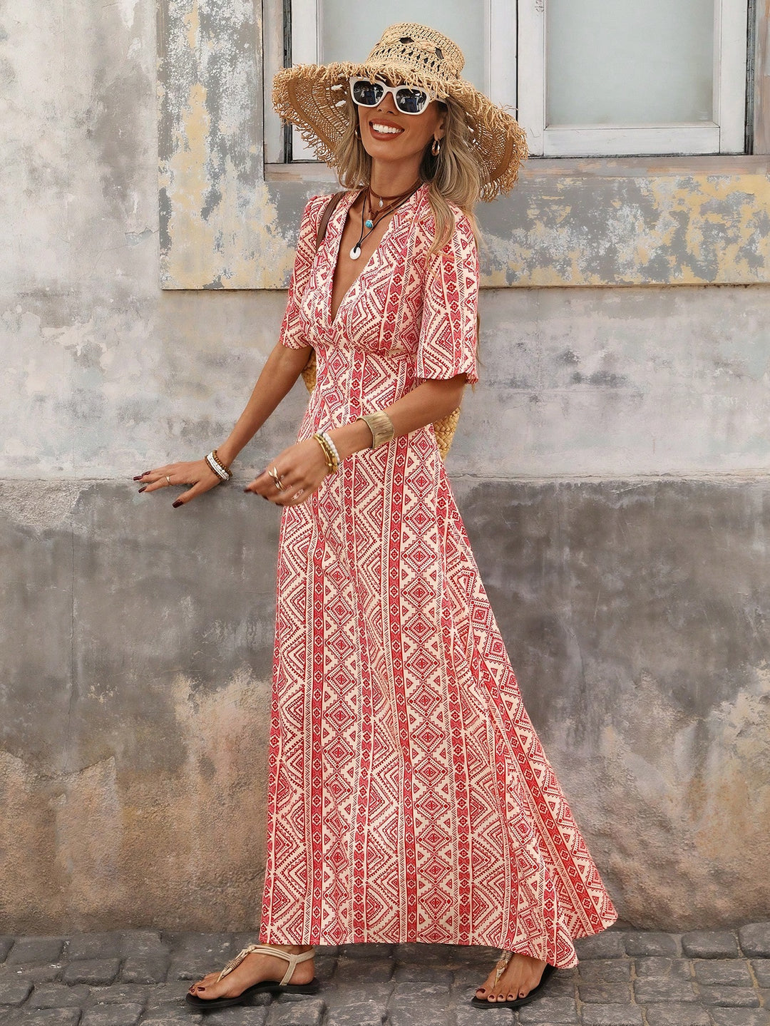 Rochie maxi SHEIN, mix culori