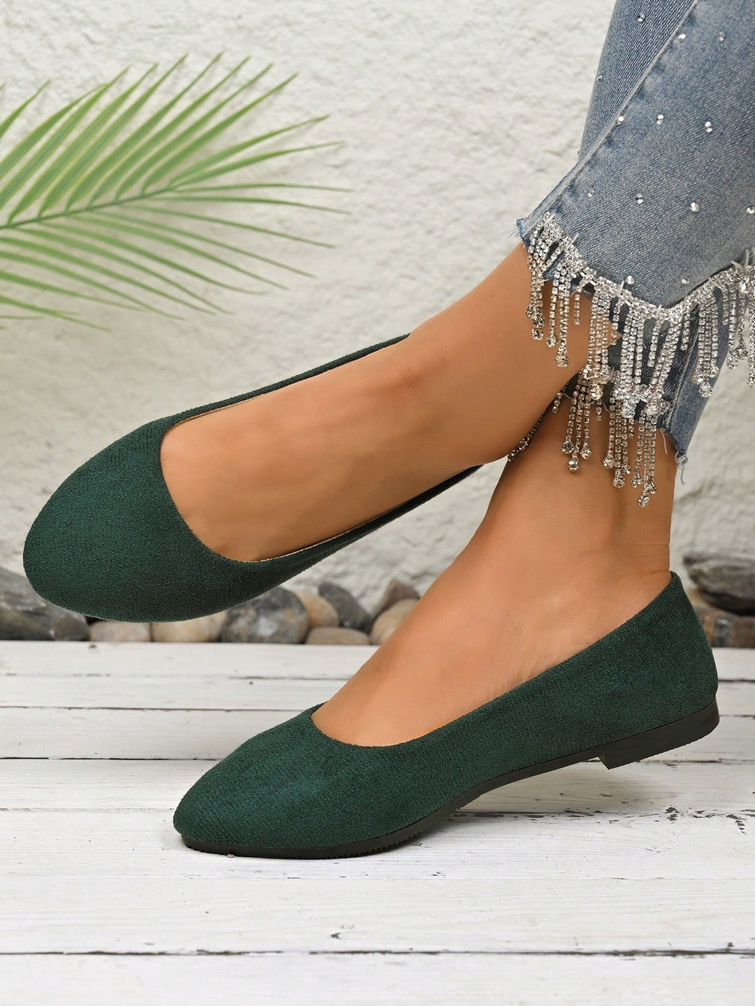 Balerini SHEIN, verde